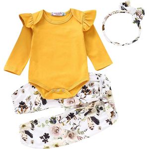 Pudcoco 0-18M Baby Meisje Kleding Set Pasgeboren Kids Meisjes Lange Mouw Romper T-shirt Top + Broek Leggings outfits