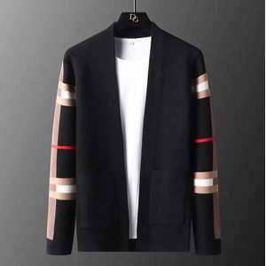 High End Gebreide Vest Mannen En Najaar Check Jas Leisure Jeugd Koreaanse Mode Trui Vest