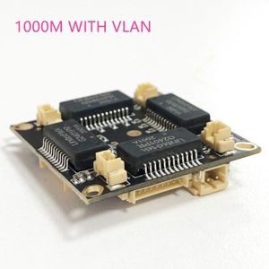 10/100/1000M 4 Port Gigabit Ethernet Switch Pcba Voor Embedded Geïntegreerde Module Dc 5V 12V1A-3A in Dc Out Vlan Door Huidige