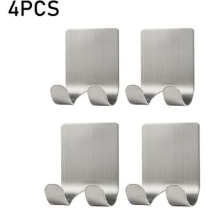 5Pcs Razor Rvs Houder Muur Mannen Scheren Scheerapparaat Plank Badkamer Scheermes Rack Muur Lijm Opslag Haak Keuken Hanger