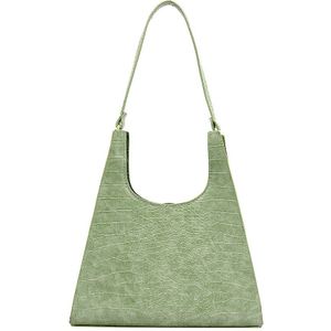 Casual Rits Oksel Sling Handtassen Elegante Vrouwen Pu Lederen Hobo Schoudertassen Jeugd Dames Kleine Vierkante Tas