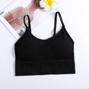 Mooie Terug Schouderriem Korte Wrap Borst Tube Top Dames Naadloze Effen Kleur Anti-Glare Beha Ondergoed Primer Vrouwen