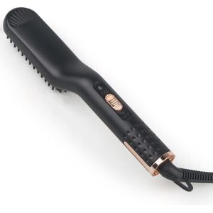 Haar Stijltang Multifunctionele Verwarmde Baard Rechtzetten Styler Brush Mannen Anti Statische Kam Haarverzorging Machine