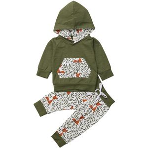 Pasgeboren Baby Jongens Baby Meisje Infantil Kleding Herten Tops T-shirt + Broek Leggings Hoed 3pcs Outfits Set