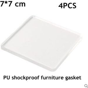 4 stks/partij Transparante antislip voet pad shockproof anti-slip mat salontafel sofa tafel voet mute dragen pad