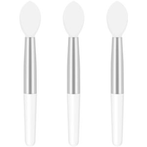 1/5/10Pcs Mini Zachte Siliconen Hoofd Handvat Lip Applicator Borstels Make Up Tool Lip Gebruik Applicator cosmetische Make-Up Brush Tool