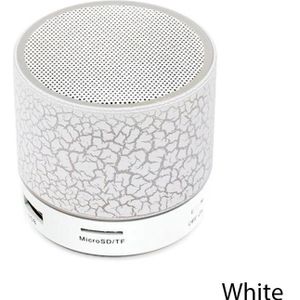 Mini Draagbare Speaker Bluetooth Draadloze Audio Dazzling Crack Led Verlichting Subwoofer Ondersteuning Tf-kaart Usb