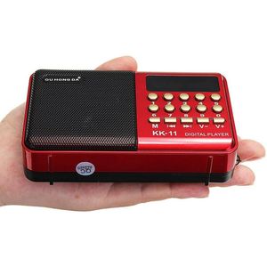 Mini Draagbare Handheld K11 Radio Multifunctionele Oplaadbare Digitale Fm Usb Tf MP3 Player Speaker Apparaten Levert