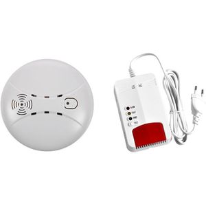 Fire Rookmelder Wifi Gsm Home Security Rookmelder Sensor & Wifi Gas Sensor Gaslekzoeker Alarm Tuya Eu plug
