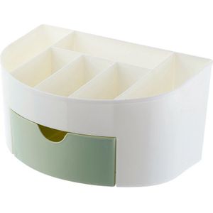YiCleaner Make-organisator Plastic Cosmetica Doos Grote Make Holder Nail-Polish Organizer Swabs-Houder Badkamer opbergdoos