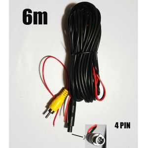 4 PIN RCA Video Kabel Voor Achteruitrijcamera met Video Trigger Draad, Achteruitrijcamera Kabel Voor Parking Monitor