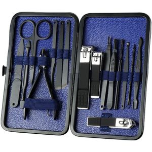 16Pcs Manicure Snijders Nagelknipper Set Rvs Manicure Pedicure Nagels Reizen Kit Cuticle Remover Kit