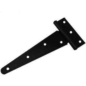 Home Zwarte Gegalvaniseerd T-Scharnier T-Driehoekige Scharnier Sleuven Lager/Deur Deur Deur Voor 4/6/8/10 Deur 12-Inch Houten Schuur Gar I9M6