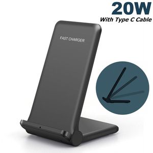 Fdgao Qi Draadloze Oplader Stand 30W Fast Charge Voor Iphone 13 12 11 Xs Xr X 8 Samsung S21 s20 S10 Note 20 Opladen Dock Station
