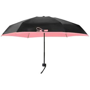 Mini Mode Opvouwbare Paraplu Mini Pocket Paraplu, vrouwen Zonnige En Regenachtige 195G Kleine Zon Parasol Paraplu Regen Vrouwen