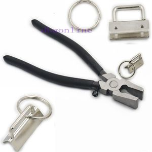 25 Stks Sleutelhanger Hardware 25mm 32mm + Een Tool Brede Platte Neus Tang ToolSplit ring pols Polsbandjes