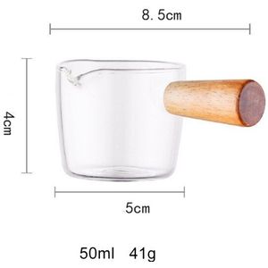 Japanse Mini Melk Pan Enkel Handvat Glas Saus Kindje Fornuis Steelpan Kleine Stewpot Azijn Plaat Jus Boten Met Handvat