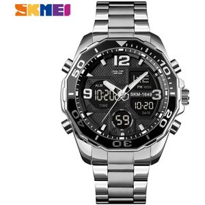 Digitale Stopwatch Skmei Top Brand Led Display Horloges Rvs Casual Chronograaf Wekker Relogio 1649