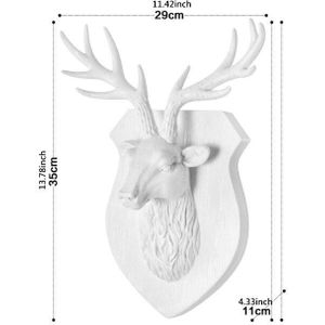 [Mgt] Europese Animal Herten Hoofd Olifant Opknoping Stereo Creatieve Woonkamer Muurschildering Muur Achtergrond Voor Decoratie Hars Ambachtelijke