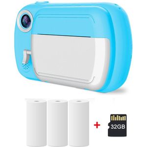 Kind Camera Met Print Foto Kids Instant Camera Voor Kinderen Digitale 1080P Video Kamara Speelgoed Voor Meisjes Jongens Verjaardag Cam