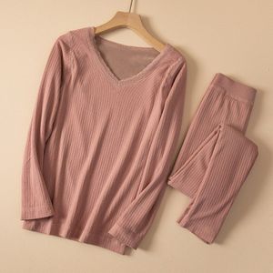 Thermisch Ondergoed Set Winter Vrouwen Lange Onderbroek Sets Fleece Warm Houden In Koud Weer En Herfst Broek Set