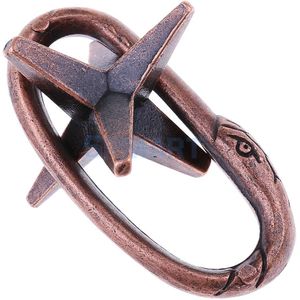 Magideal Ster Ring Puzzel Classic Metal Brain Teaser Iq Eq Test Klassieke Speelgoed Voor Kinderen Volwassen Jeugd