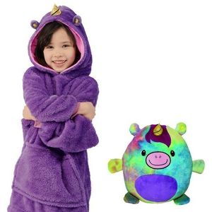 Lui Trui Tv Deken, Outdoor Koude-Proof En Warm Nachtjapon, Paar Home Service, hooded Fleece, Warm Night Gown
