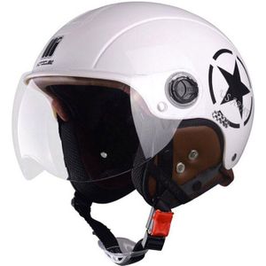 Semi-Verpakt Muntjac Sude Linner Zonnebrandcrème Elektrische Voertuig Helm Motorfiets Motociclet Half Casco Capacete Helmen + Tab