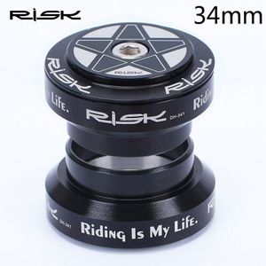 RISICO 34mm Fiets Externe Headset MTB Racefiets 28.6mm (1 1/8 "") rechte Stuurbuis Headsets Afgedichte Lagers