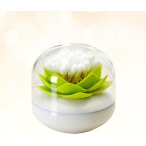 1pcs Lotus Cotton Swab Plastic Holder Toothpick Container for Dining Room Bedroom Livingroom