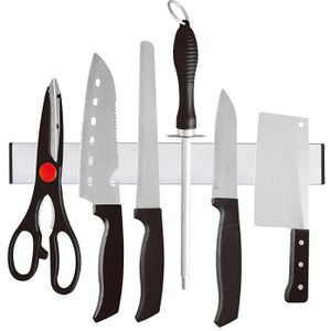 Magnetische Zelfklevende 31 Cm Lengte Mes Houder Rvs 304 Blok Magneet Mes Houder Rack Stand Voor Messen