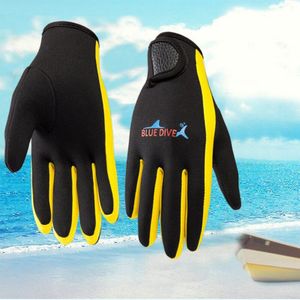 Winter 1.5Mm Neopreen Dames Mannen Zwemmen En Duiken Handschoenen Met Klittenband Anti-Slip Koude-Proof warm Zwemmen Handschoenen