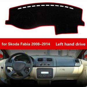 Auto Dashboard Cover Voor Skoda Fabia Left Hand Drive Beschermende Anti-Slip Mat Dashboard Mat pad Auto Anti Fouling Pad