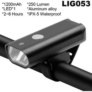 Rockbros Fiets Licht 400-1000Lumen Fiets Koplamp U Rockbros Fiets Licht 400-1000Lumen Fiets Koplamp U