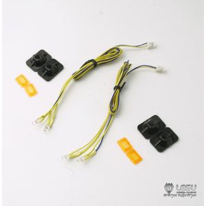 Lesu Side Lights Lampen Voor 1/14 Rc Tamiya Scania R620 R470 Tractor Truck Side Rokken Diy Model Auto