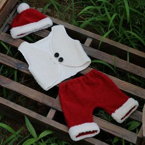 Pasgeboren Baby Kleding Jongens Meisjes Kerst Cartoon Santa Shorts + Vest + Muts Outfits 23GD