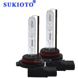 SUKIOTO 35W 55W 9012 HIR2 xenon HID Spare Lamp 4300K 5000K 6000K 8000K hi lage bixenon lens lamp Auto styling koplamp vervangen