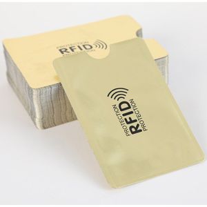10 Stuks Anti Diefstal Voor Rfid Credit Card Protector Blokkeren Kaarthouder Sleeve Skin Case Covers Bescherming Bankkaart Geval