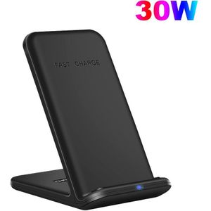 Fdgao 30W Qi Draadloze Oplader Station Voor Samsung S20 S10 Fast Charging Stand Voor Iphone 12 11 Pro Xs xr X 8 Telefoon Snel Opladen