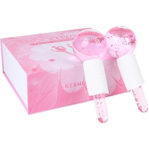 2Pcs Ijshockey Energie Schoonheid Kristallen Bal Cooling Ice Globes Water Ball Massager