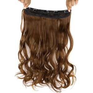 Lange Golf Clip In Hair Extension Synthetische Clip Op Voor Vrouwen Mooie Hoge Temperatuur Fiber Zwart Bruin En Ombre Kleuren