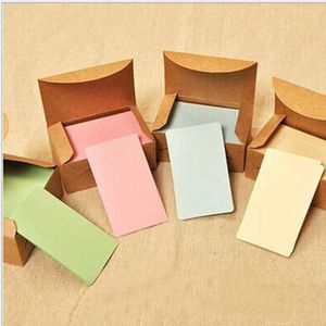 100 stks DIY Kleurrijke Kaart Memo Pad Blanco Craft Papier Bericht School Office Home Briefpapier Leverancier Studie Etiket Bladwijzer Notepad