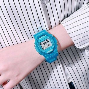 Minimalisme Dames Horloge Casual Vierkante Digitale Horloge Led Lichtgevende Alarm Datum Vrouwen Horloge Meisje Relogios Feminino