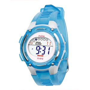 Cute Kids Horloge Populaire horloge Kinderen Jongens Meisjes Zwemmen Sport Digitale Waterdichte Horloges 661D21