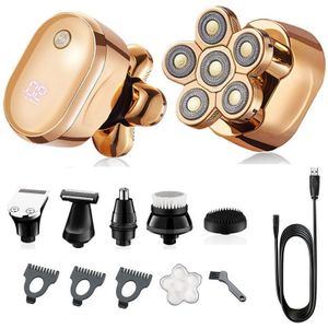 Multi 6in1 Digitale Display Elektrische Scheerapparaat Voor Mannen Tondeuse Baard Scheerapparaat Nat Droog Facial Body Balds Scheren Machine
