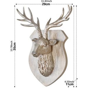 [Mgt] Europese Animal Herten Hoofd Olifant Opknoping Stereo Creatieve Woonkamer Muurschildering Muur Achtergrond Voor Decoratie Hars Ambachtelijke