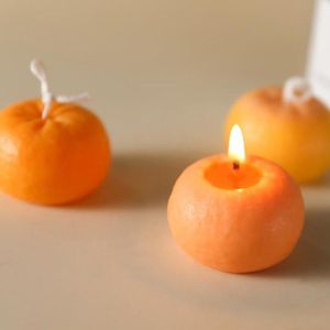 Oranje Kaars Siliconen Mal Fruit Vorm Mousse Bakken Mallen Voor Kaars Maken Van Mallen