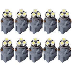 10pcs T6.5 V2 12mm Diameter Led Lampen Auto Dashboard Waarschuwing Indicator Light Instrument Cluster Lamp Wit Geel Blauw groen Rood
