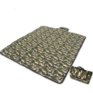 Camouflage Picknick Mat Outdoor Vocht Kussen Vloer Kruipen Tent Strand Haarlok Slapen Pad Camping Deken Waterdicht