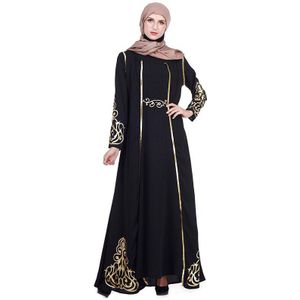 Moslim Jurk Abaya Nieuws 2 Pc Tuniek En Robe Islamitische Kleding Party Kalkoen Moslim Jurken Party Midden-oosten Dubai Marokkaanse jassen